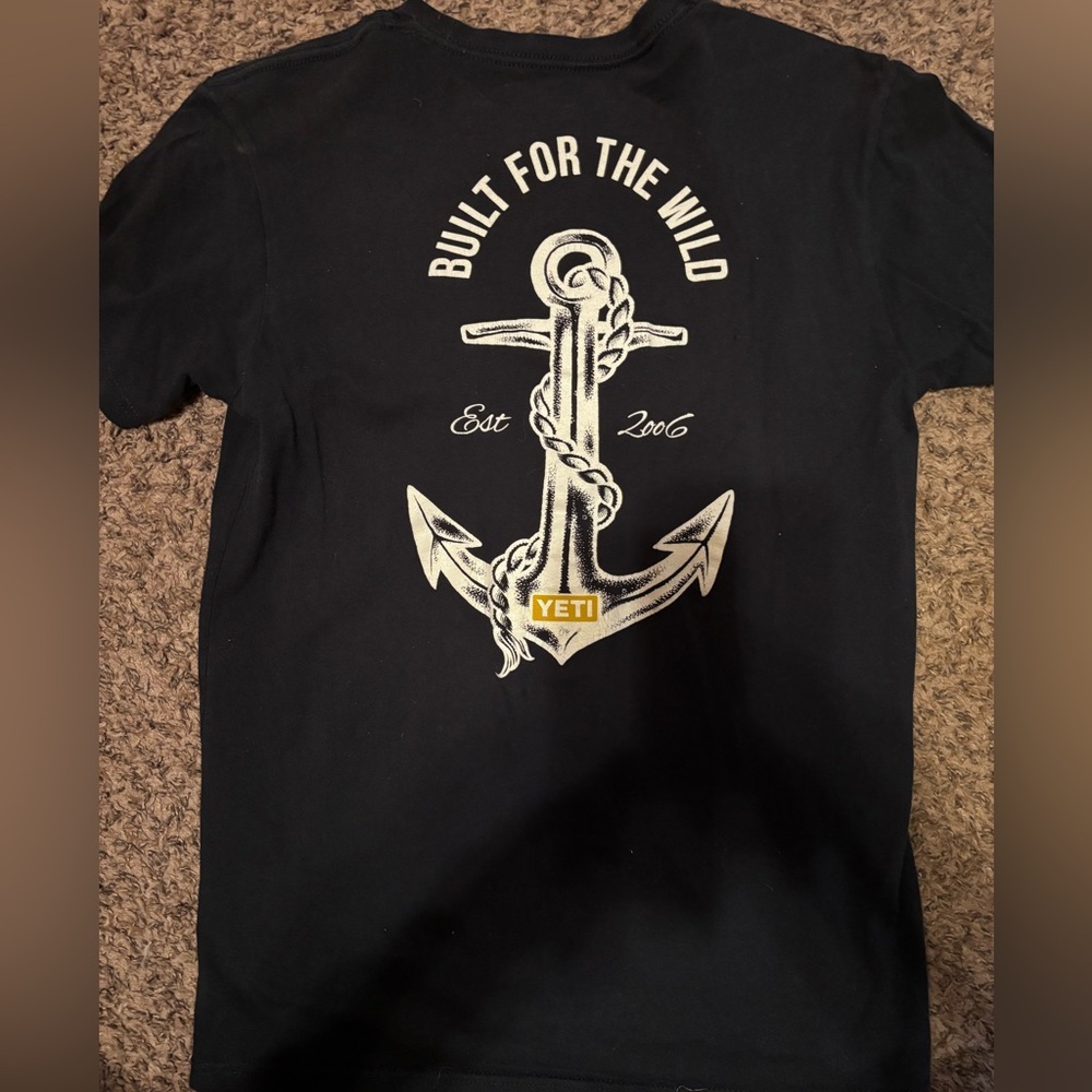 YETI Navy “Built For The Wild” Tee